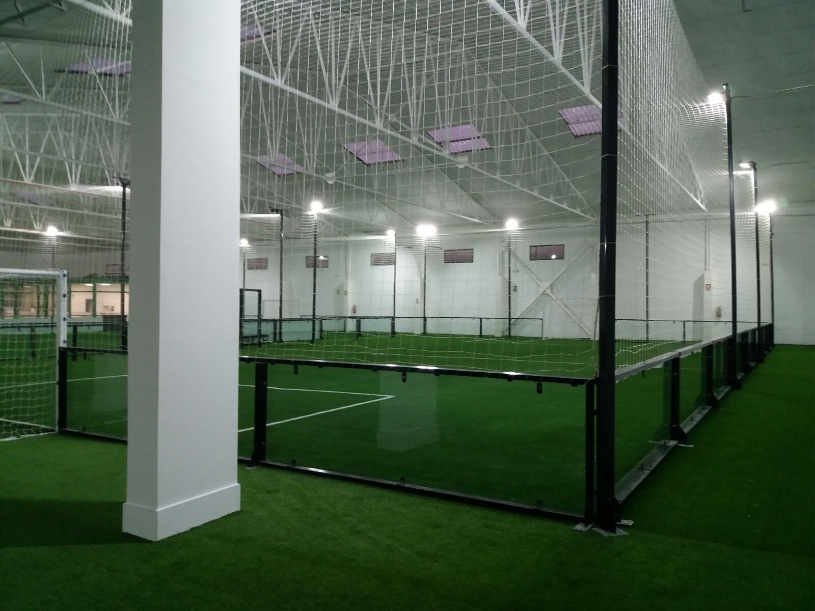 Pista Futbol Iluminada noche